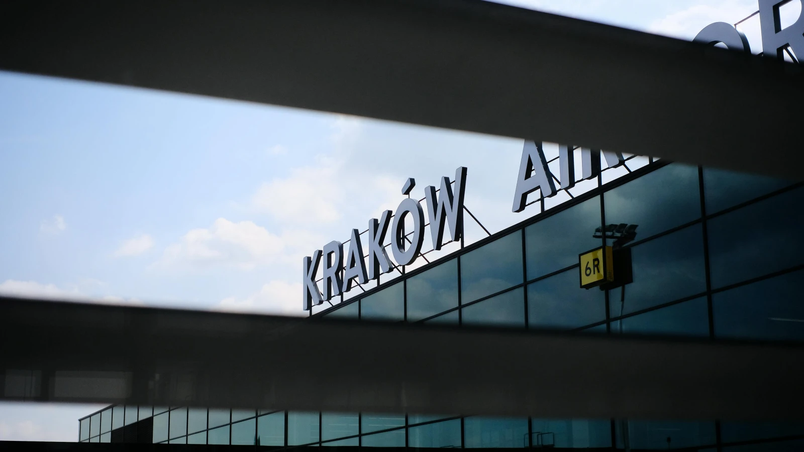 Modern Kraków Airport terminal for no deposit car rental pickup