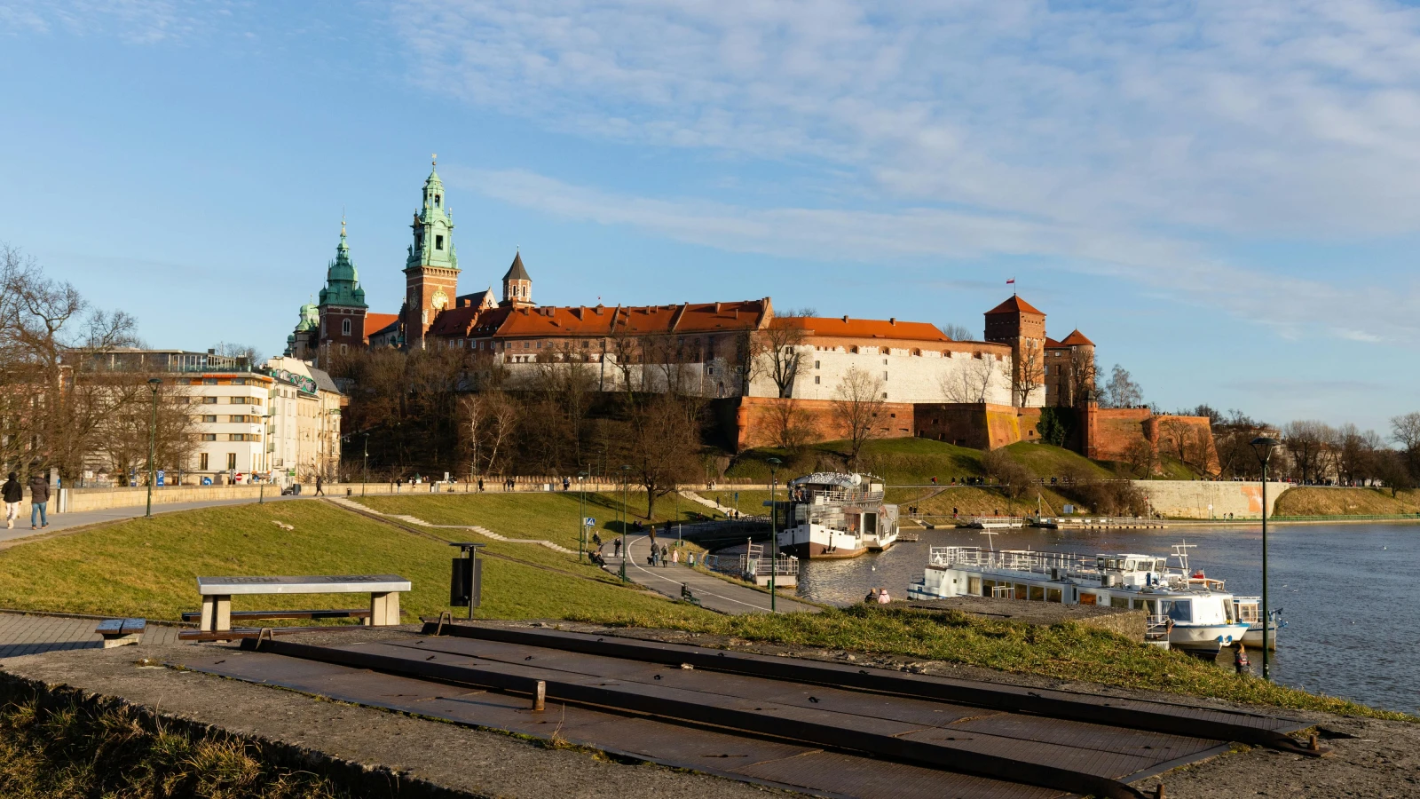 Beautiful daytime view of Wawel Royal Castle State Art Collection in Kraków